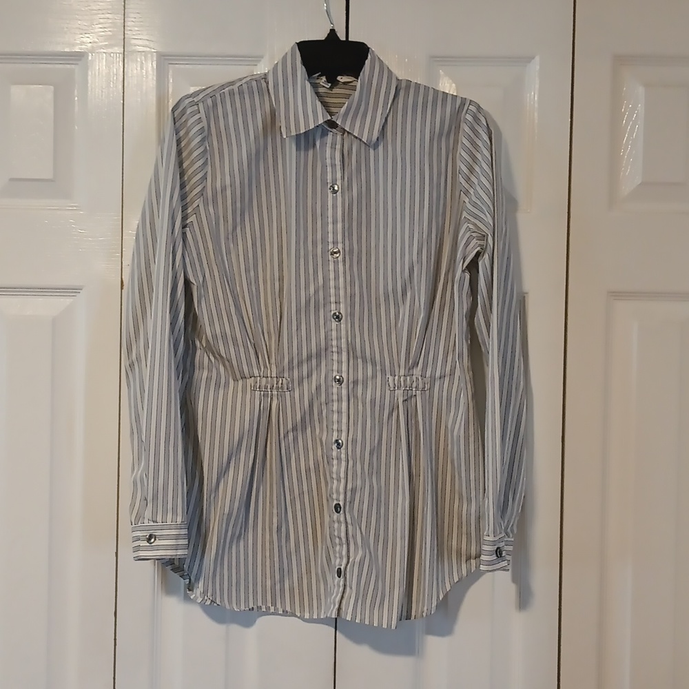 Cabi Button Down Striped Shirt